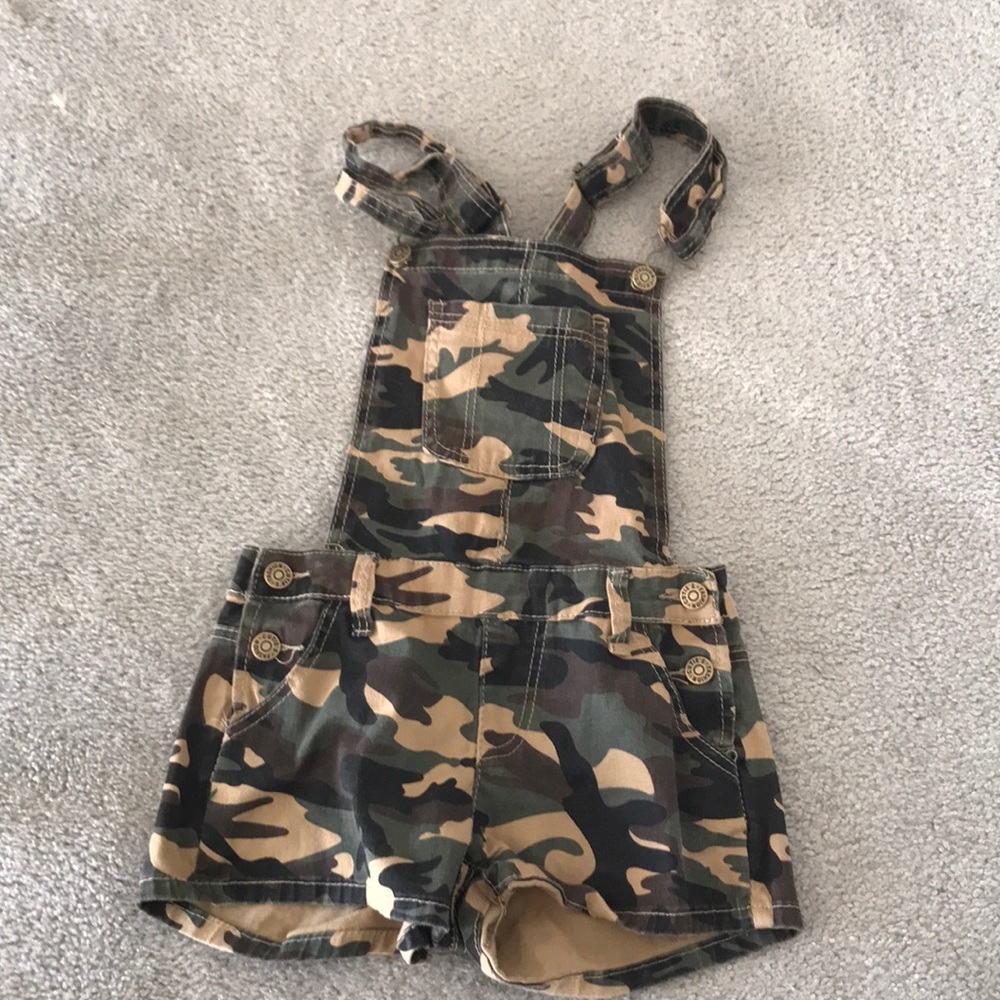 Kids camo overalls